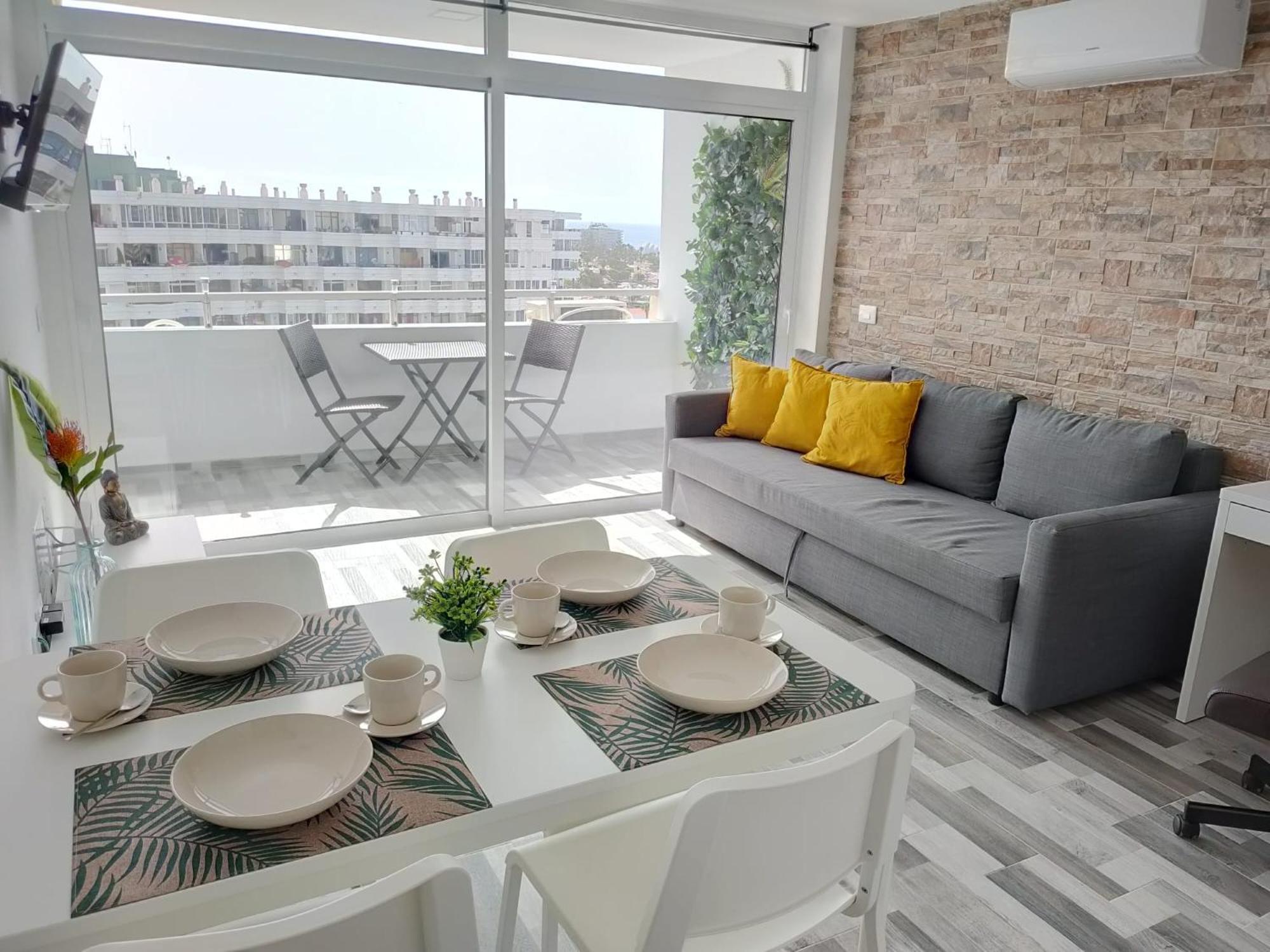 Blue Sky, Apartamento Vista Oceano Playa del Ingles  Luaran gambar